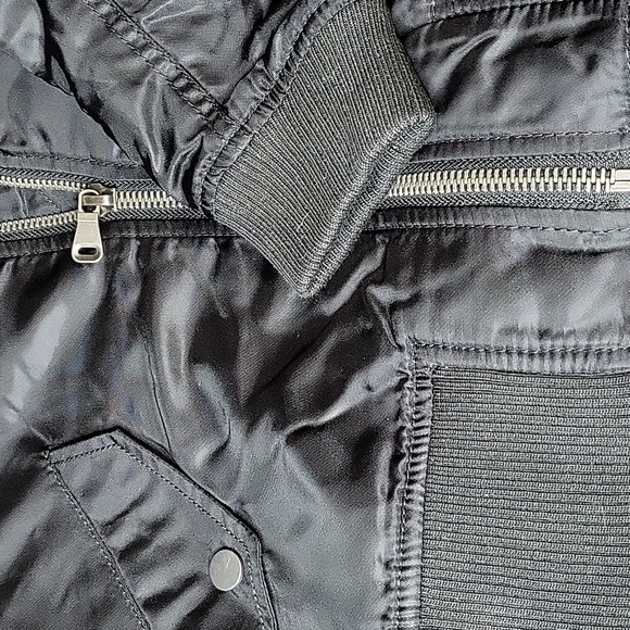 Intro Black Bomber Jackets From Dillard's, Quilted Lining - Picture 13 of 13
